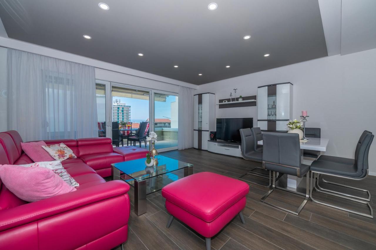 Luxury Apartment Purple Summer Sea View Makarska Ngoại thất bức ảnh